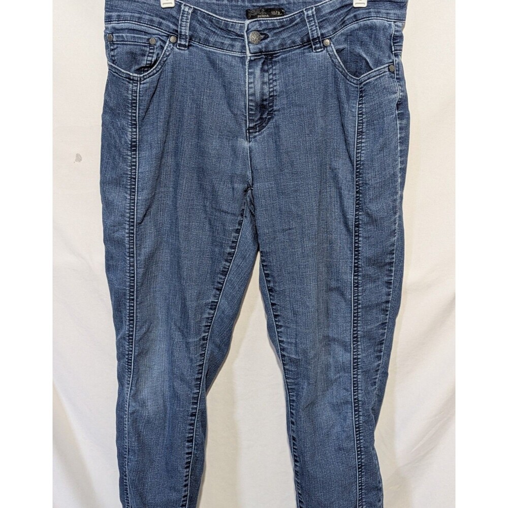 PrAna Organic Cotton Soma Slim Blue Jeans Womens 10/30 Stretch Denim Mid Rise - Picture 9 of 10